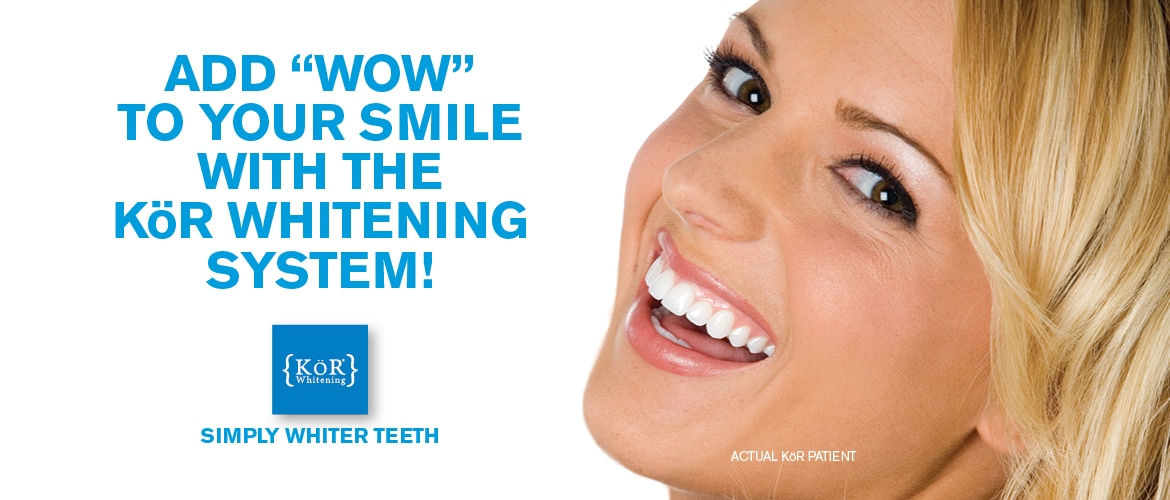Kor teeth whitening banner